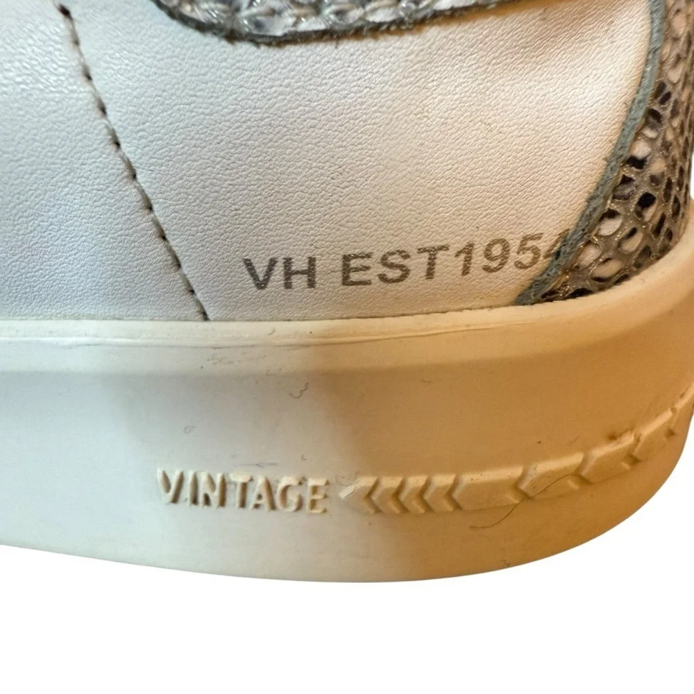 Vintage Havana | Laila White Snake Multi Leather Sneakers | Sz 8